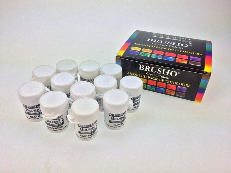Brusho by Colourcraft BRU85000 Brusho Crystal Set 12 Color Colour - Image 2